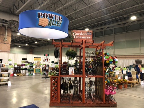 Image of Power Alley Show entrance Sign on the 2019 Arett Show Floor